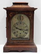 A 19thC. Regency style Gustav Becker bracket clock, case a/f, 18in tall