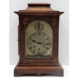 A 19thC. Regency style Gustav Becker bracket clock, case a/f, 18in tall