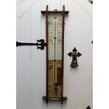 A later Admiral Fitzroy barometer 41in high. Prove