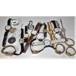 A quantity of various fashion watches including Or