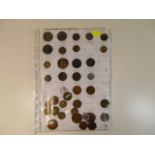 A page of coins including George III 1806 & 1807 h