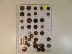 A page of coins including George III 1806 & 1807 h