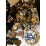 A large quantity of mostly studio pottery wares &