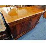 A 19thC. mahogany sideboard with two drawers withi