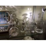 A quantity of glassware including a Mary Gregory s