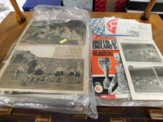 A small quantity of football related ephemera & pr