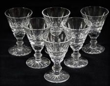 Six Waterford crystal Tramore liqueur glasses 2.87