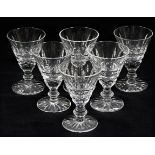 Six Waterford crystal Tramore liqueur glasses 2.87