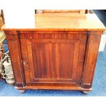 A 19thC. mahogany cupboard 32in wide x 14.5in deep