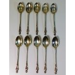 A set of ten 1916 Joseph Rodgers Sheffield silver