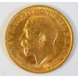 A 1911 King George V full gold sovereign