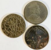 Three £5 UK crowns