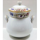 A 19thC. porcelain crock pot by T. C. Browne, West