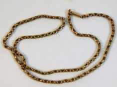 A 9ct gold 1920's chain 7.2g