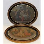 Two 19thC. oval framed prints: The Judgement of Pa