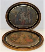 Two 19thC. oval framed prints: The Judgement of Pa