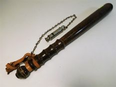 An early 20thC. police truncheon & metropolitan wh