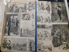 A large antique scraps book