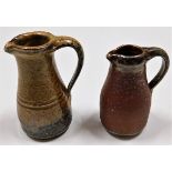 Two miniature St. Ives Leach studio pottery jugs i