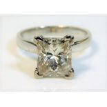 An 18ct white gold ring set with approx. 4.5ct pri