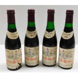 Four 1969 half bottles of Taplows Ltd. Nuits St. G