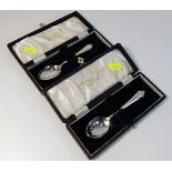 A pair of cased Christening spoons 39.2g