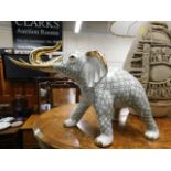 A Casa Royale elephant with box 17in from tusks to