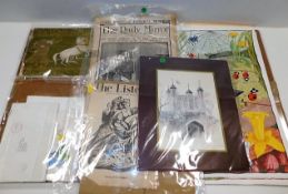 A quantity of mixed ephemera, books, pictures & po