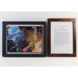 A framed & mounted original Robert Lenkiewicz pall