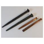 Four MOD ships nails including 19thC.