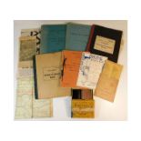 A quantity of mixed ephemera including pilots log