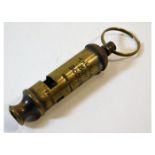 A 1909 ACME boy scouts whistle. Provenance: Submit