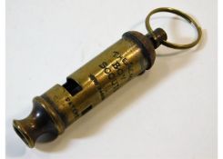 A 1909 ACME boy scouts whistle. Provenance: Submit