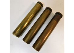 Three brass oil bottles for Mk III Short Magazine