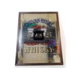 A Chivas Regal Whisky advertising mirror 25.5in x