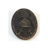 A WW2 Nazi Germany Third Reich black wound badge.