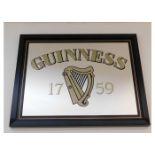 A Guinness 1759 framed advertising mirror 18.5in 1