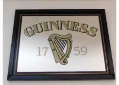 A Guinness 1759 framed advertising mirror 18.5in 1