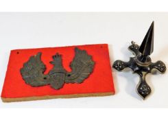 An Imperial Germany Koenig Pickelhaube cap badge a