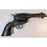 A replica Colt 45 Peacemaker used by local re-enac