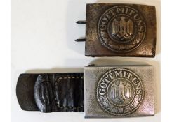 A WW2 era Nazi Germany Third Reich steel belt buck