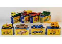 Eight boxed Matchbox diecast toy vehicles: Ford Co