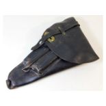 A WW2 leather holster for a Swedish Lahti service