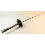 A Wilkinsons Sword epee 44in long. Provenance: Sub