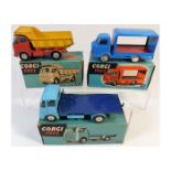 Three boxed Corgi diecast vehicles: Earth dumper 4