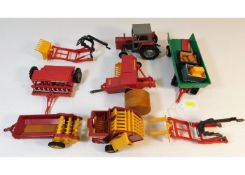 A quantity of Britains farm equipment, used for th