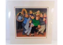 A mounted Beryl Cook hand signed limited edition p