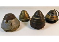 Four military shell fuses. Provenance: Submitted b