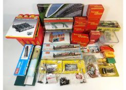 A quantity of mostly boxed OO gauge Hornby, Peco,