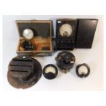 An Admiralty voltmeter, a W.D voltmeter a/f, a WW2